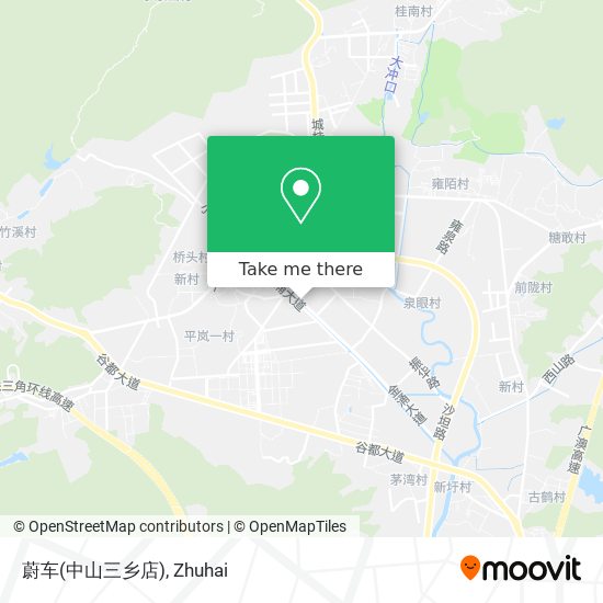 蔚车(中山三乡店) map