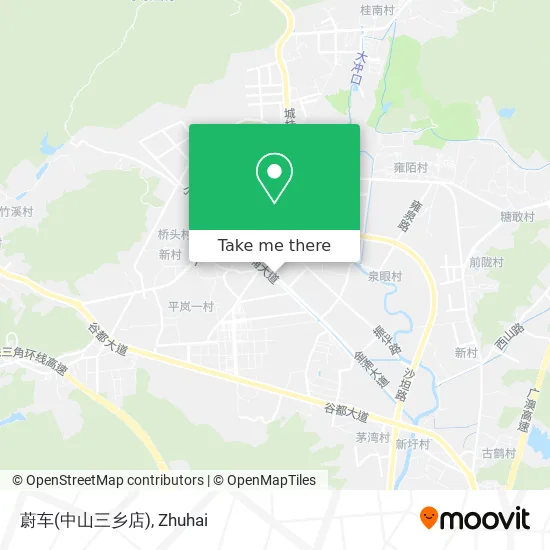 蔚车(中山三乡店) map