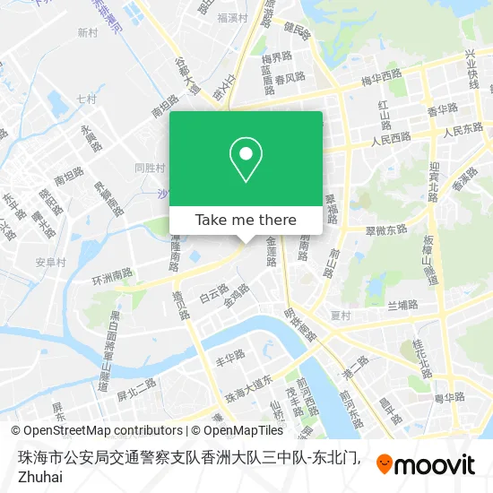 珠海市公安局交通警察支队香洲大队三中队-东北门 map