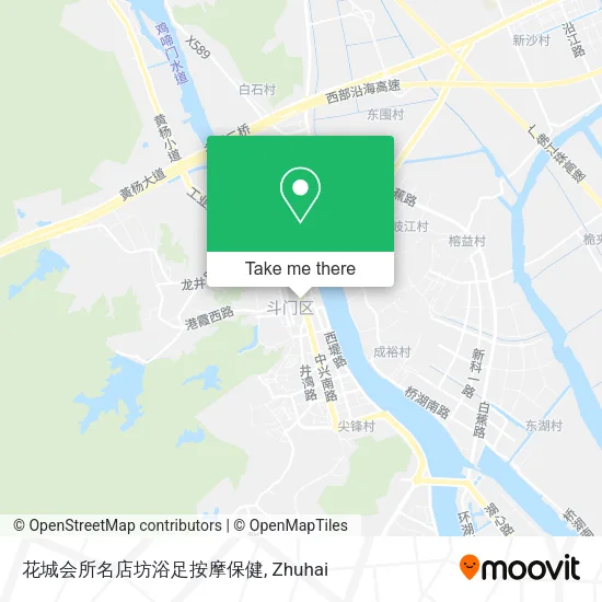 花城会所名店坊浴足按摩保健 map