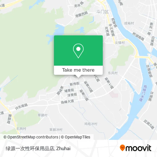绿源一次性环保用品店 map