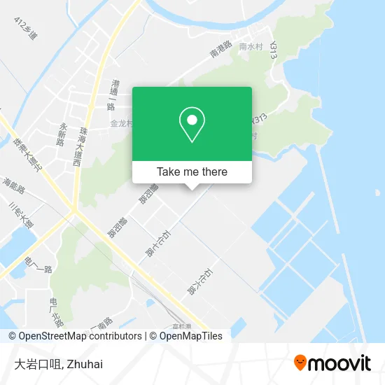 大岩口咀 map