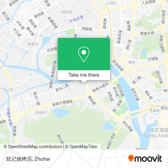 炫记烧烤店 map