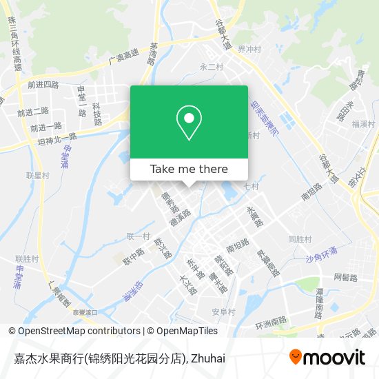 嘉杰水果商行(锦绣阳光花园分店) map