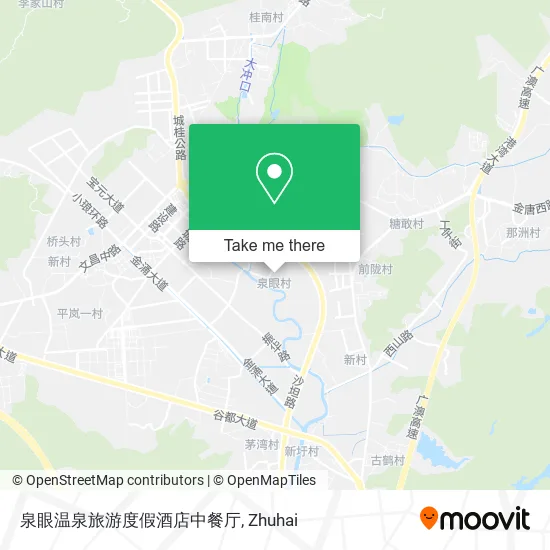泉眼温泉旅游度假酒店中餐厅 map