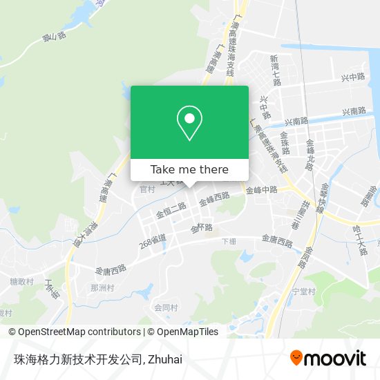 珠海格力新技术开发公司 map