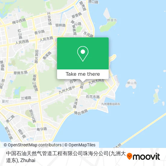 中国石油天然气管道工程有限公司珠海分公司(九洲大道东) map