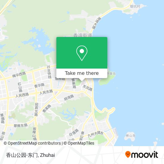 香山公园-东门 map