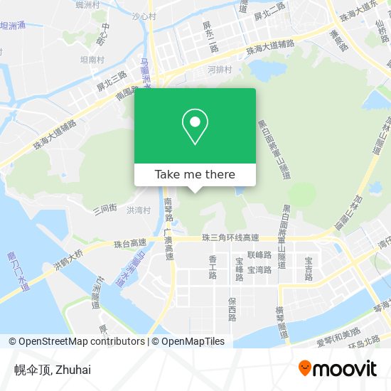 幌伞顶 map