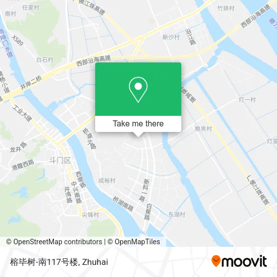 榕毕树-南117号楼 map