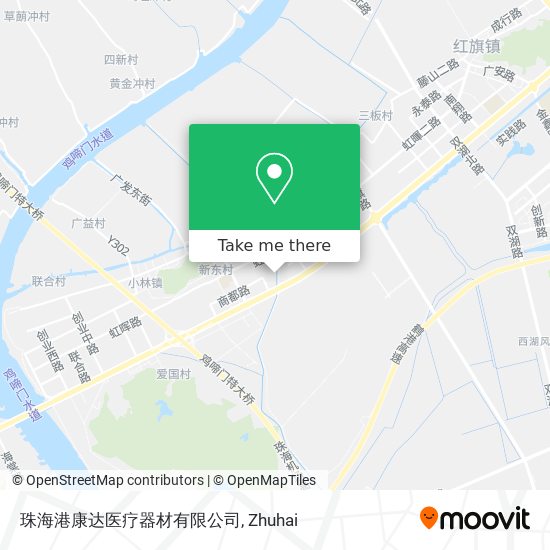 珠海港康达医疗器材有限公司 map