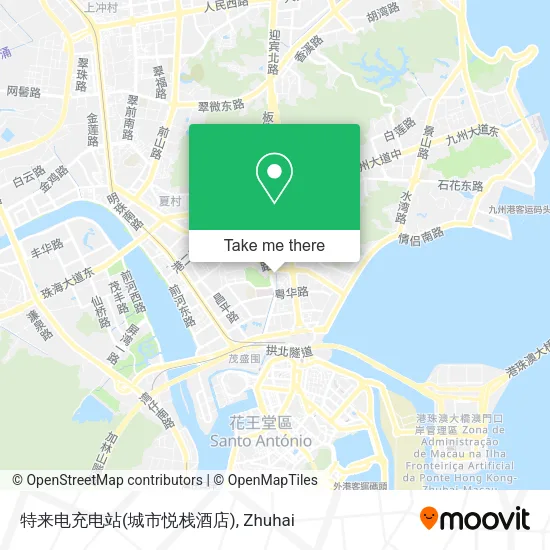 特来电充电站(城市悦栈酒店) map
