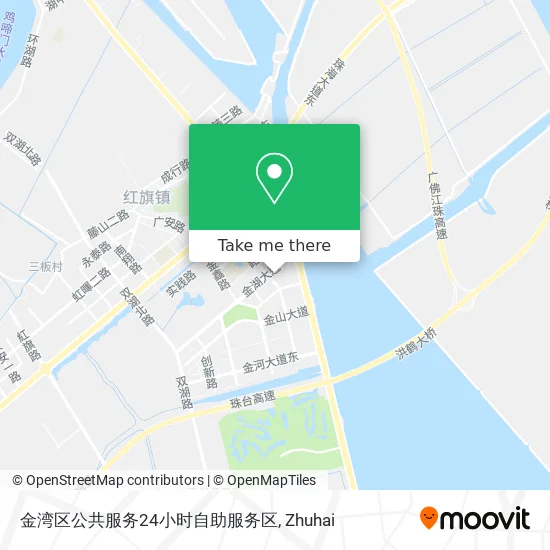 金湾区公共服务24小时自助服务区 map