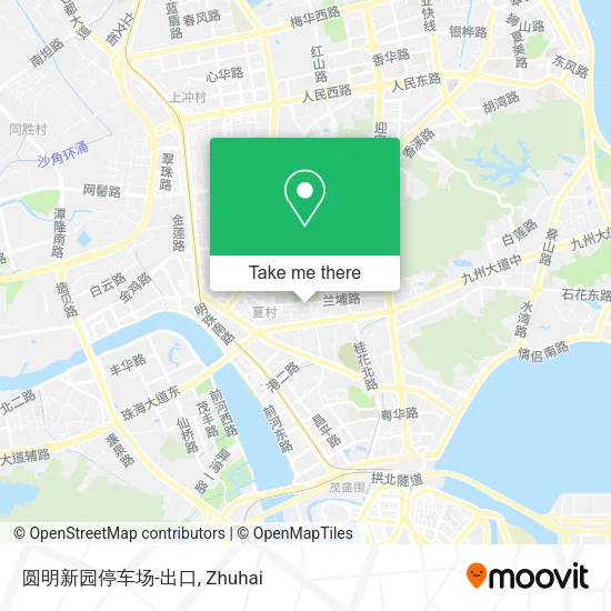 圆明新园停车场-出口 map
