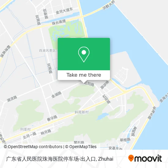 广东省人民医院珠海医院停车场-出入口 map