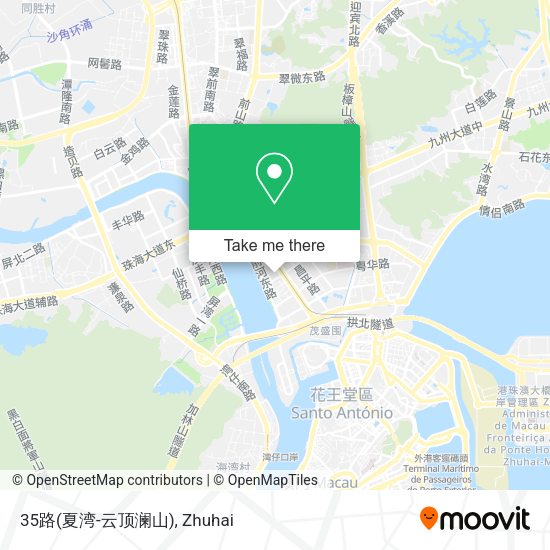 35路(夏湾-云顶澜山) map