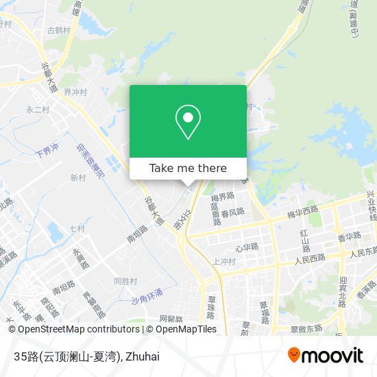 35路(云顶澜山-夏湾) map