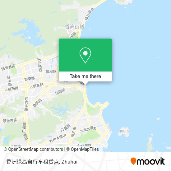香洲绿岛自行车租赁点 map