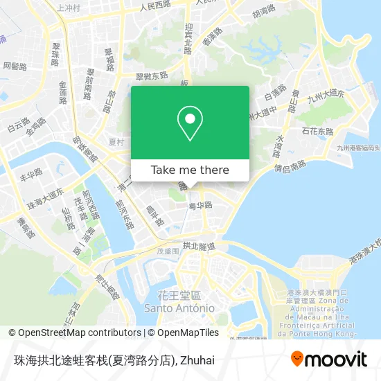珠海拱北途蛙客栈(夏湾路分店) map