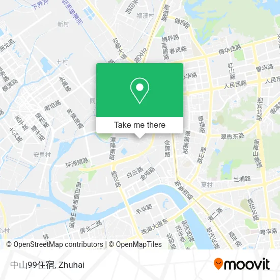 中山99住宿 map