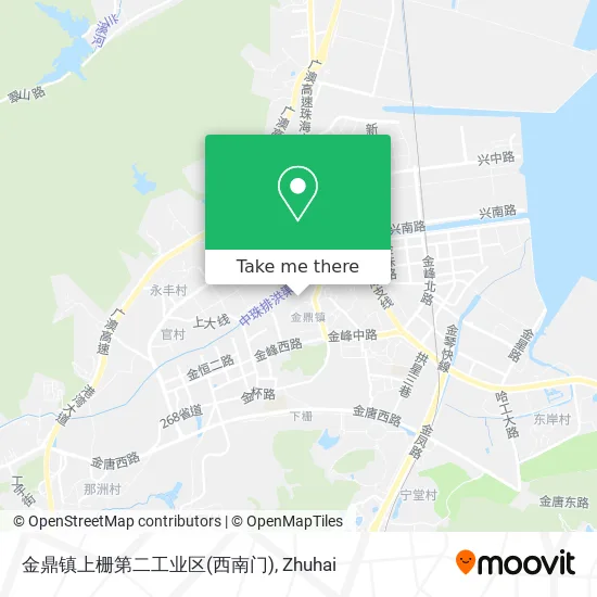 金鼎镇上栅第二工业区(西南门) map