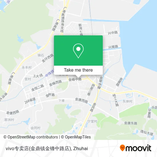 vivo专卖店(金鼎镇金锋中路店) map
