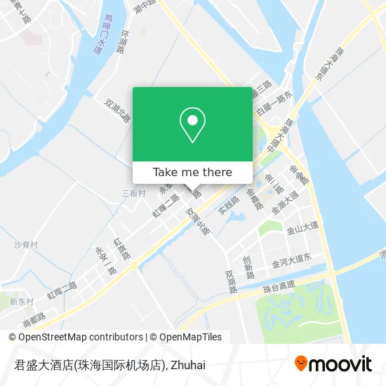 君盛大酒店(珠海国际机场店) map