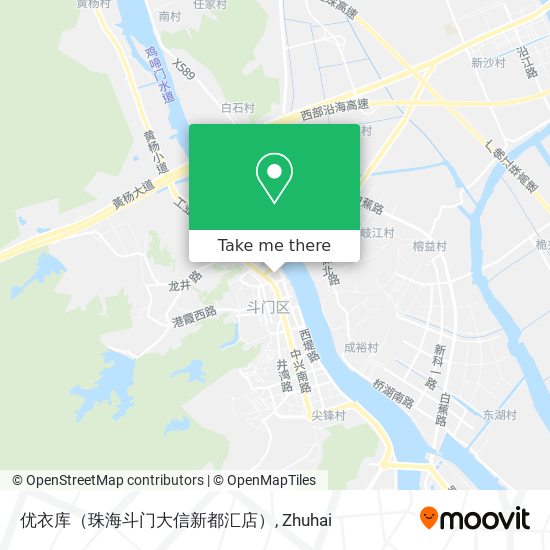 优衣库（珠海斗门大信新都汇店） map