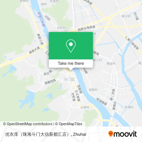 优衣库（珠海斗门大信新都汇店） map