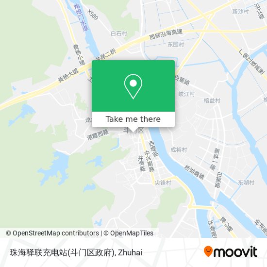 珠海驿联充电站(斗门区政府) map
