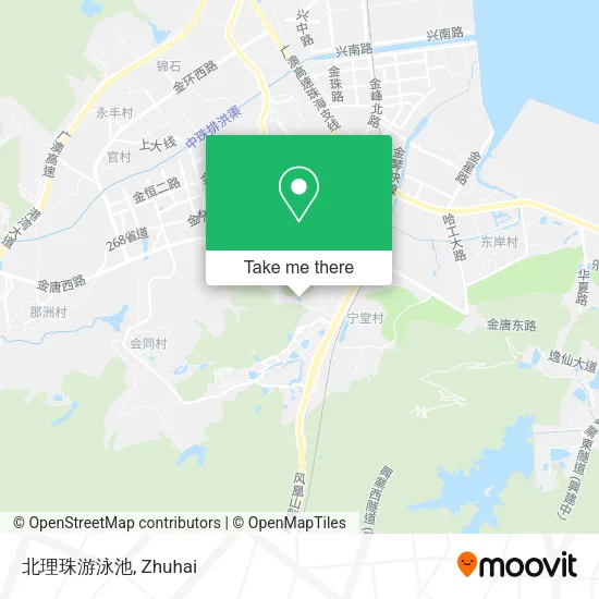 北理珠游泳池 map
