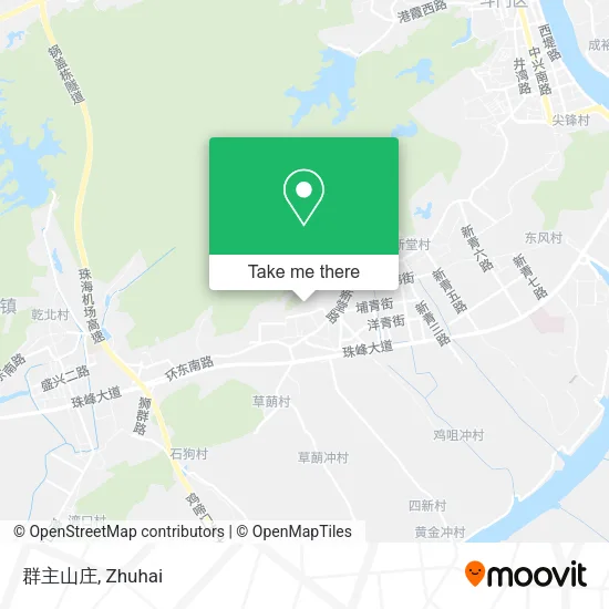 群主山庄 map
