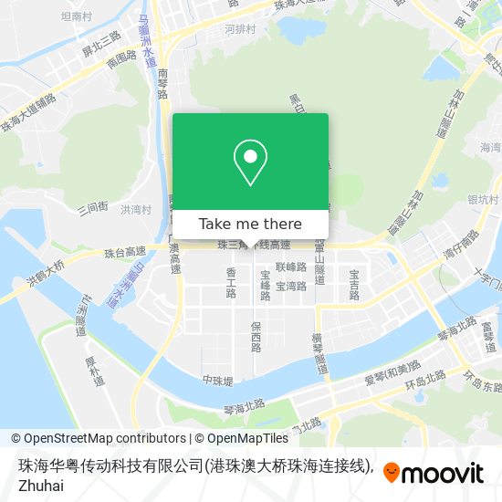 珠海华粤传动科技有限公司(港珠澳大桥珠海连接线) map