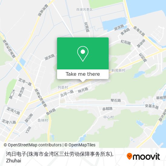 鸿日电子(珠海市金湾区三灶劳动保障事务所东) map