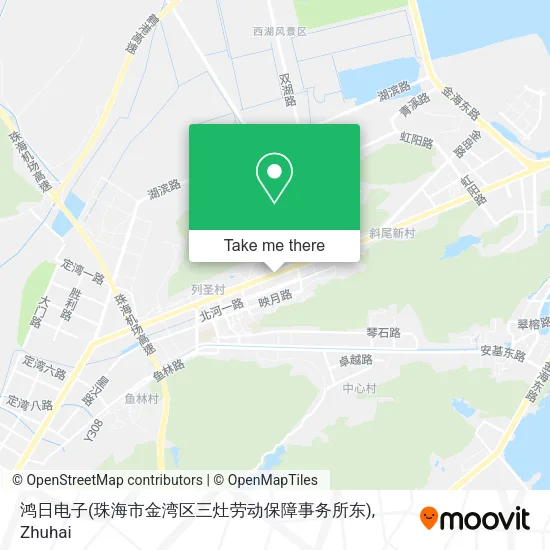 鸿日电子(珠海市金湾区三灶劳动保障事务所东) map