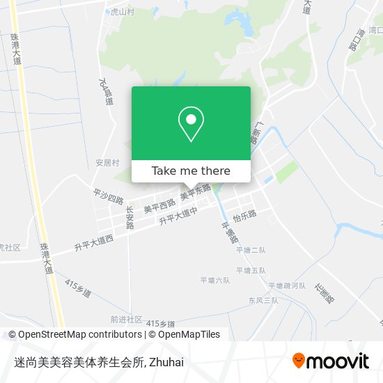 迷尚美美容美体养生会所 map