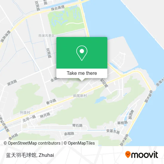 蓝天羽毛球馆 map