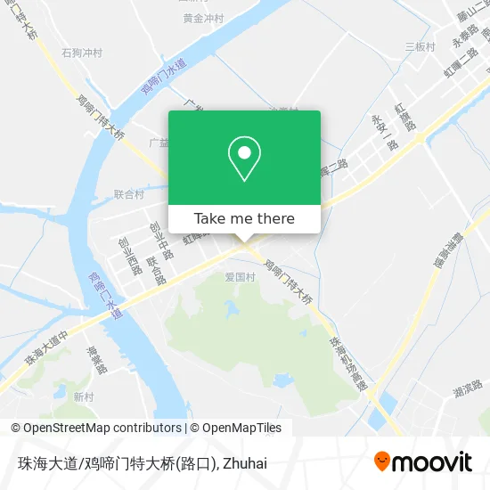 珠海大道/鸡啼门特大桥(路口) map