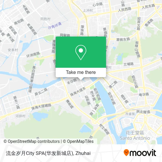 流金岁月City SPA(华发新城店) map
