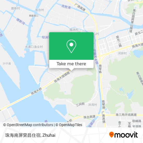 珠海南屏荣昌住宿 map
