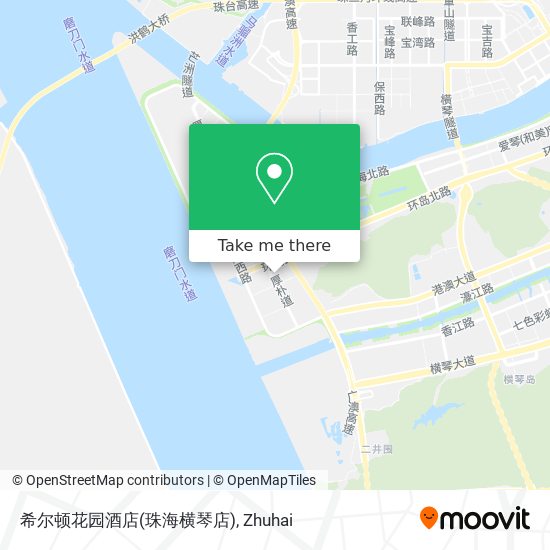 希尔顿花园酒店(珠海横琴店) map
