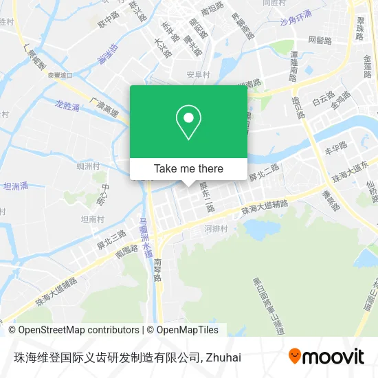 珠海维登国际义齿研发制造有限公司 map