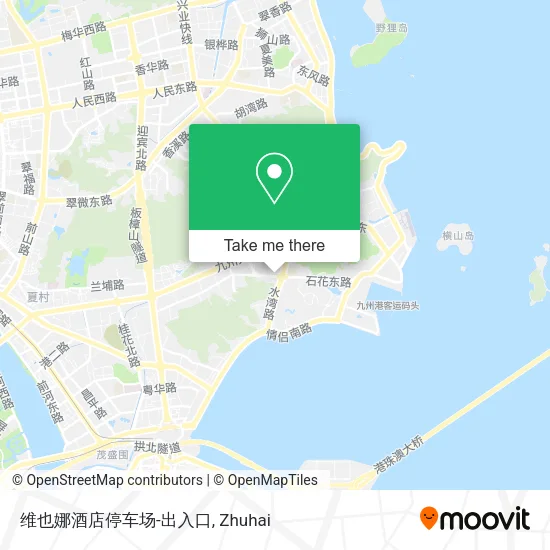 维也娜酒店停车场-出入口 map