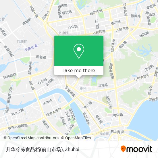 升华冷冻食品档(前山市场) map
