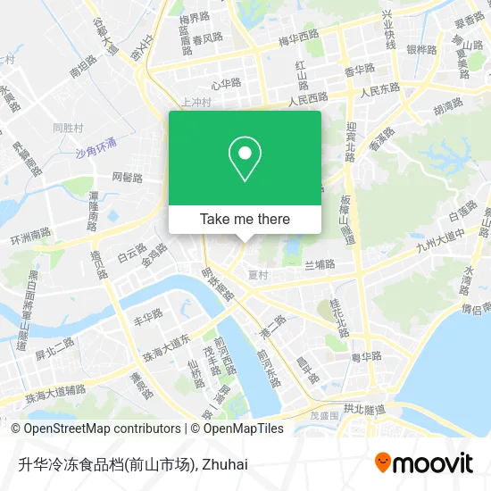 升华冷冻食品档(前山市场) map