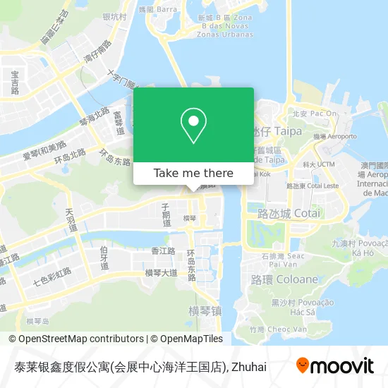 泰莱银鑫度假公寓(会展中心海洋王国店) map