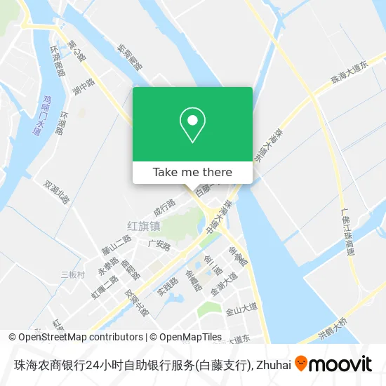 珠海农商银行24小时自助银行服务(白藤支行) map
