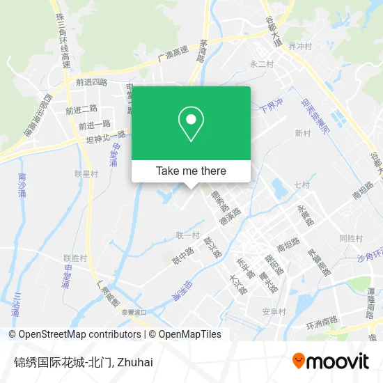 锦绣国际花城-北门 map