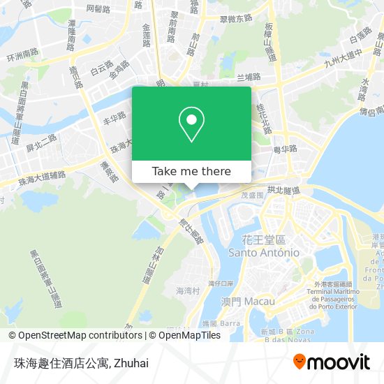 珠海趣住酒店公寓 map