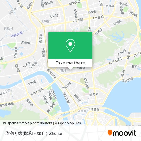 华润万家(颐和人家店) map